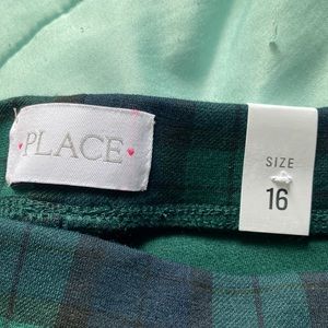 Size 16; Childrens Place Plaid School Pant